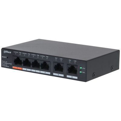 6-Port Cloud Managed Desktop Switch with 4-Port PoE