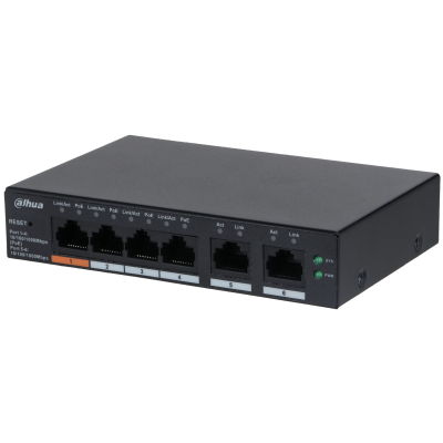 6-Port Cloud Managed Desktop Gigabit Switch with 4-Port PoE