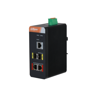 4-Port Gigabit Industrial Switch with 2-Port Gigabit PoE (Managed)